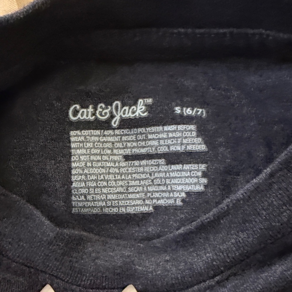 Cat & Jack Navy Blue Space Adventure Tee - Picture 2 of 4